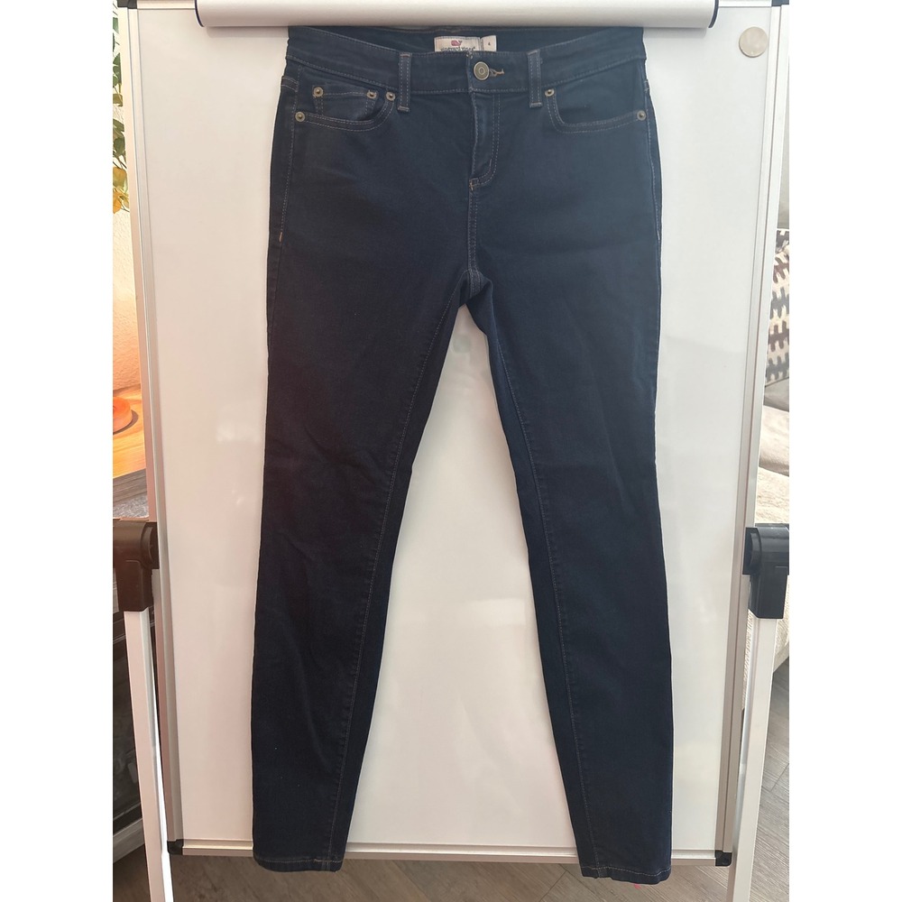 Vineyard Vines‎ Womens Skinny Jeans Dark Wash Indigo Denim Size 4